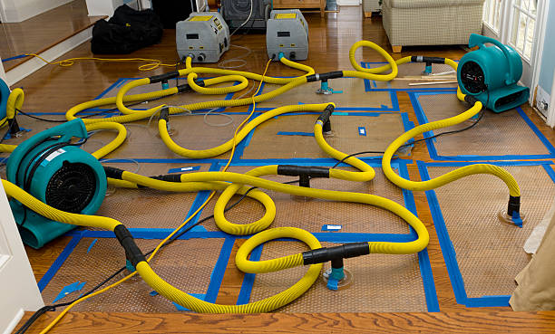 Professional Flood Damage Restoration technician working in Richmond, UT